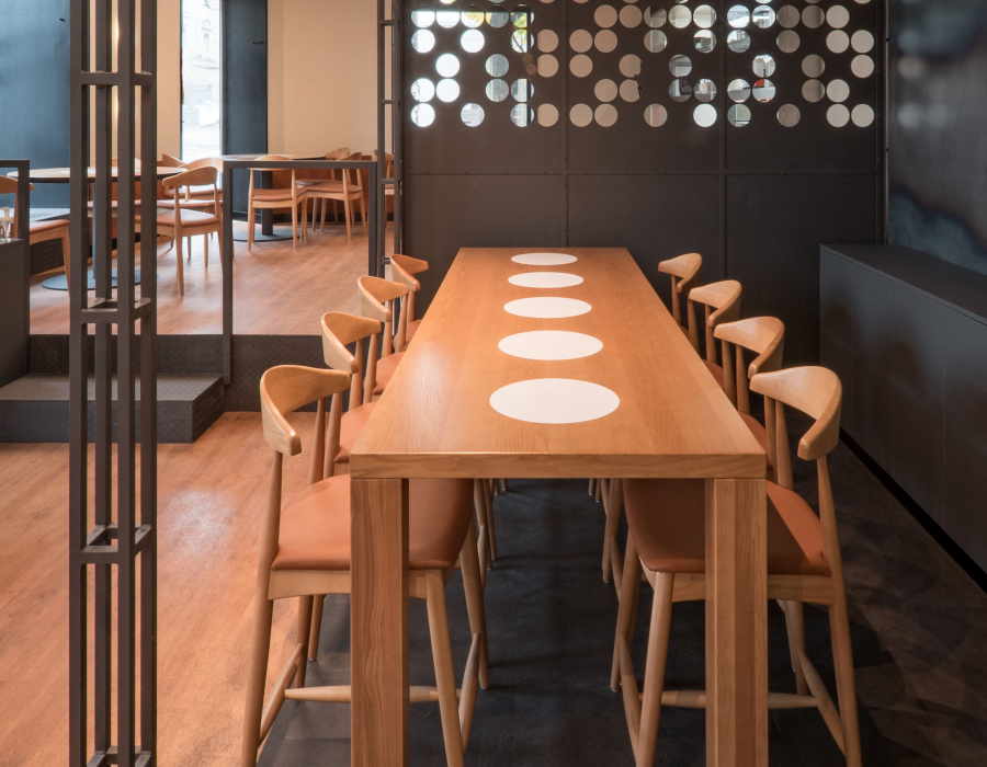 Oxydecor®, Corten effect vertical coating. U Tellerù restaurant, Prague. Project: 20-20 Architekti. 07